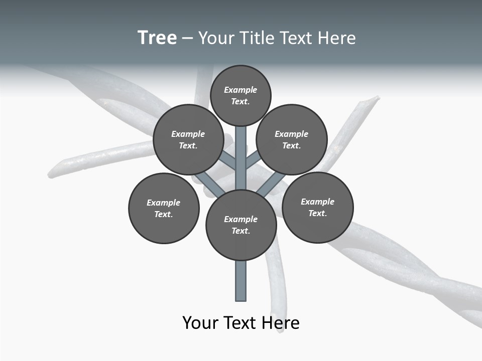 Rusty Chain Barriers PowerPoint Template