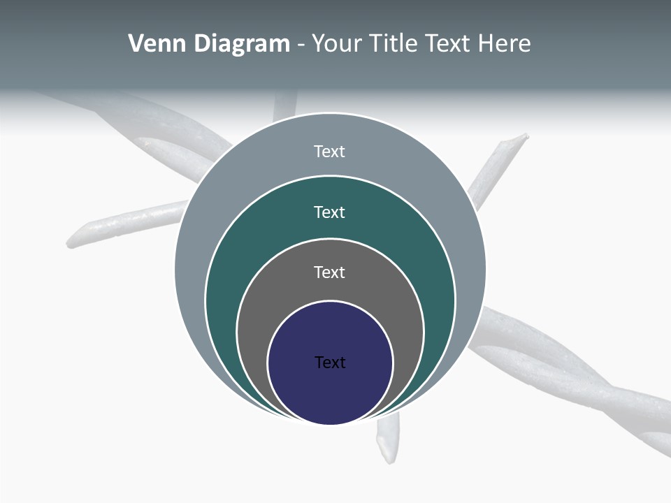 Rusty Chain Barriers PowerPoint Template