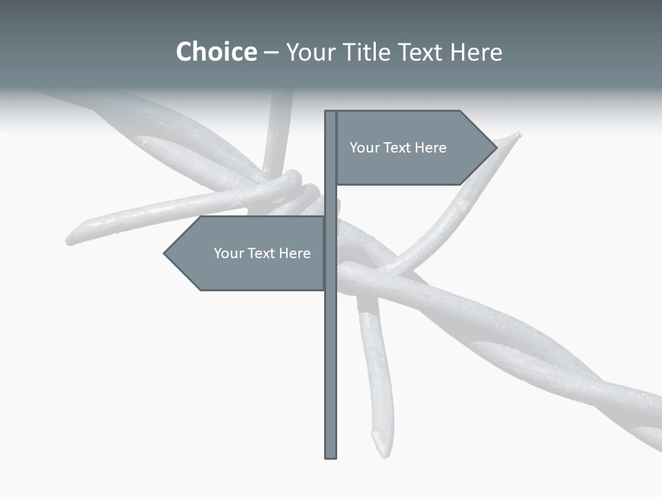 Rusty Chain Barriers PowerPoint Template