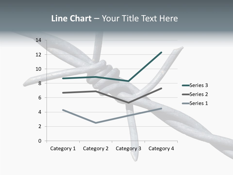 Rusty Chain Barriers PowerPoint Template