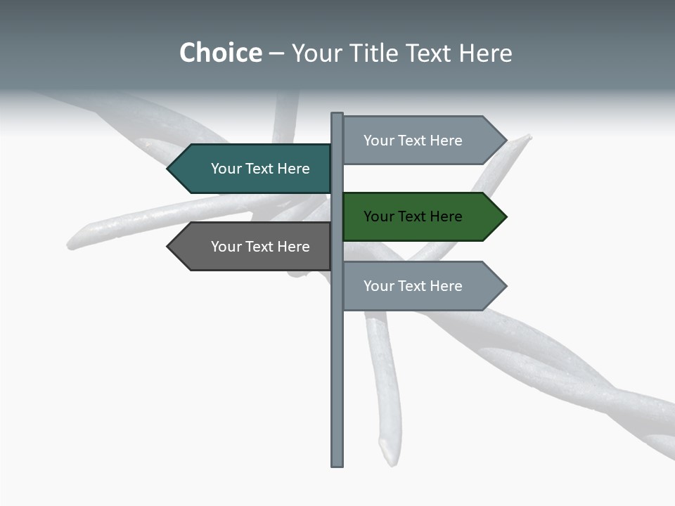 Rusty Chain Barriers PowerPoint Template