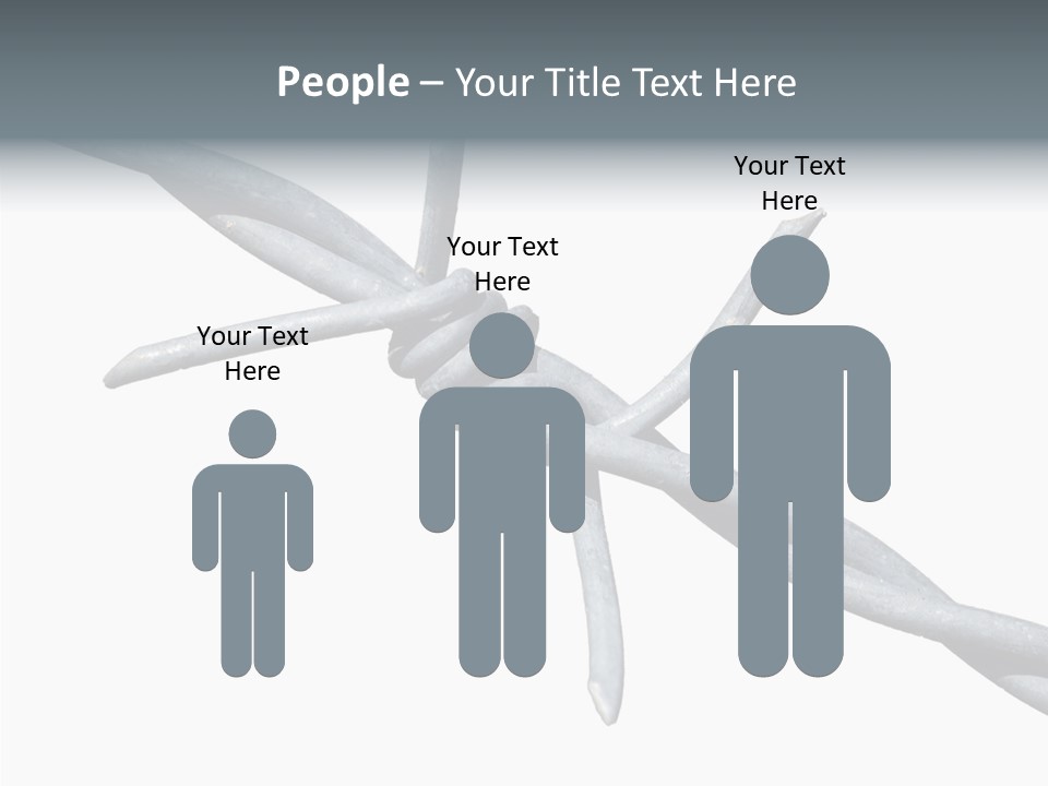 Rusty Chain Barriers PowerPoint Template