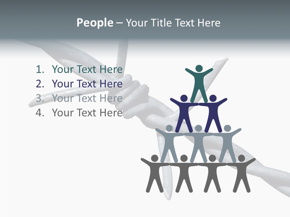 Rusty Chain Barriers PowerPoint Template