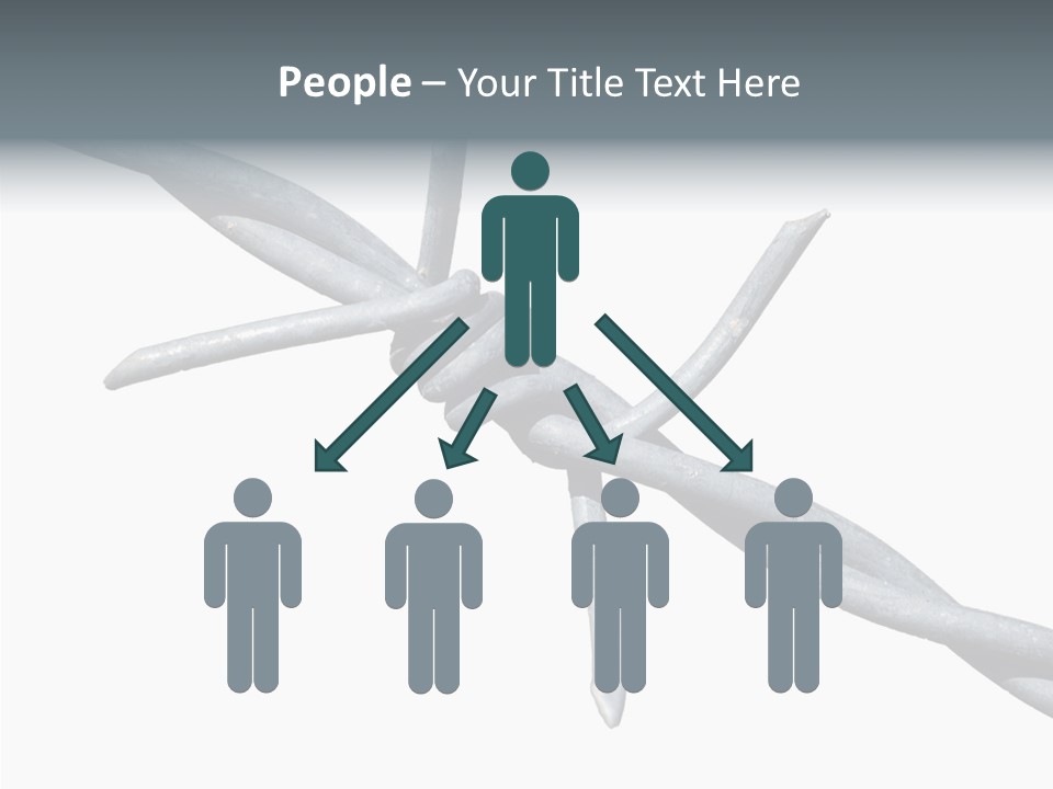 Rusty Chain Barriers PowerPoint Template