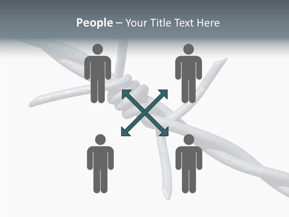 Rusty Chain Barriers PowerPoint Template