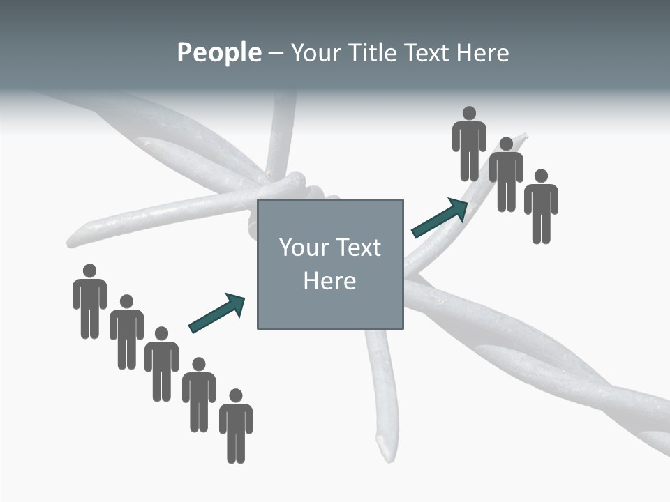 Rusty Chain Barriers PowerPoint Template