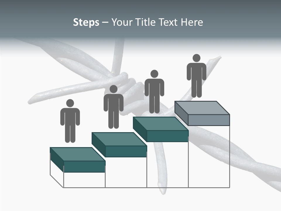 Rusty Chain Barriers PowerPoint Template