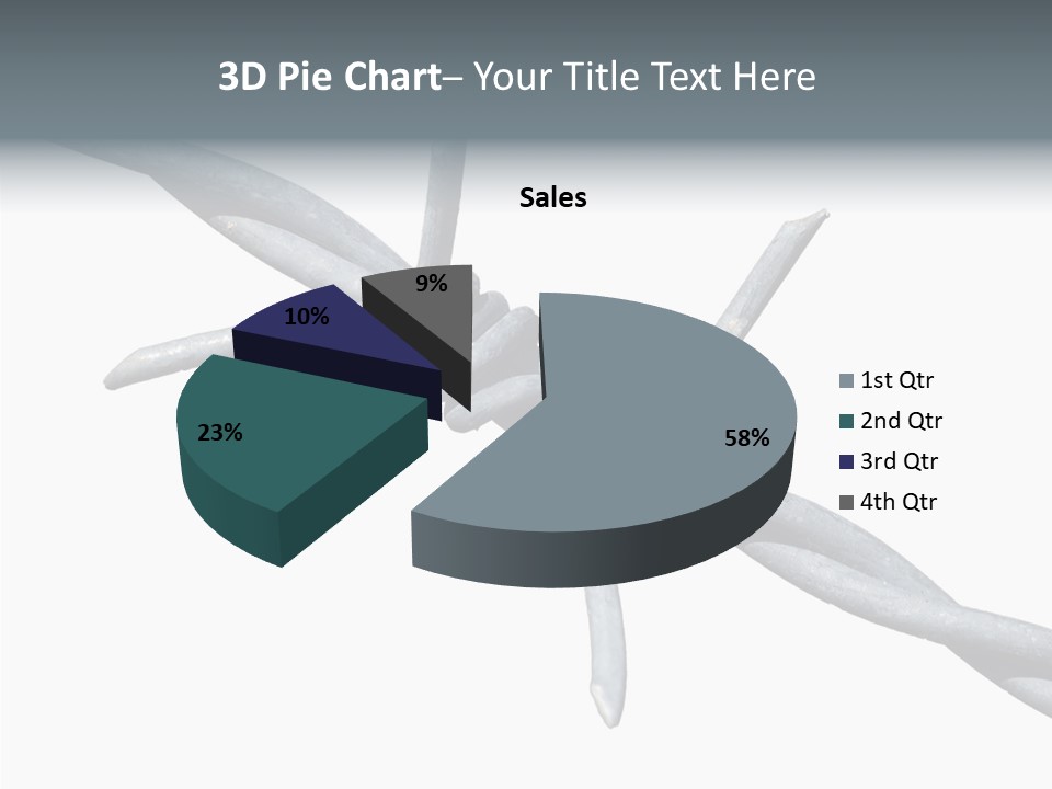 Rusty Chain Barriers PowerPoint Template