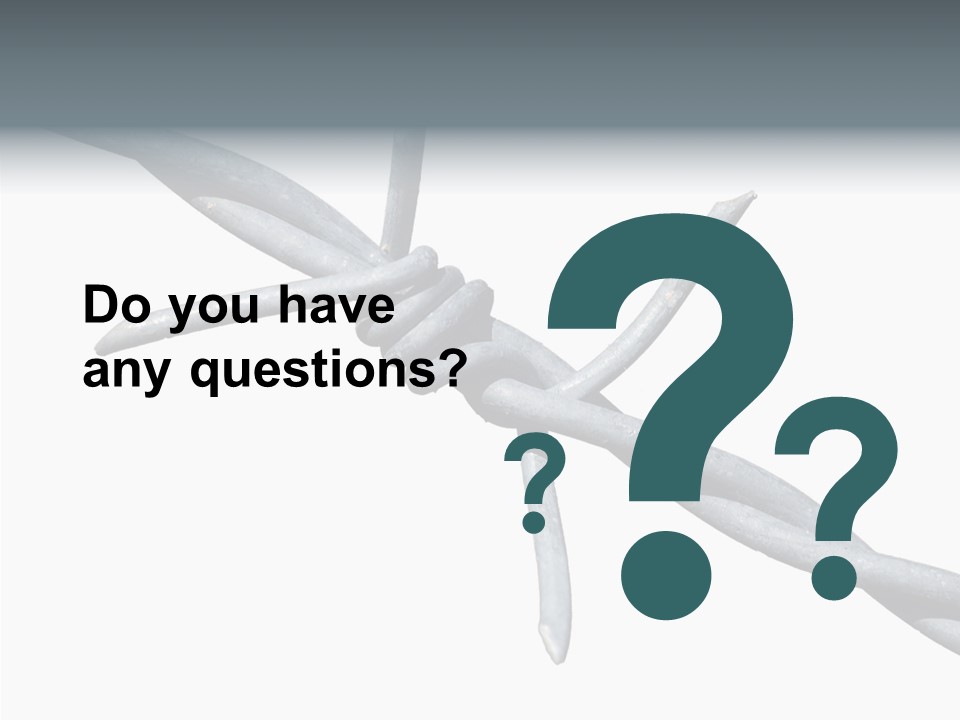 Rusty Chain Barriers PowerPoint Template