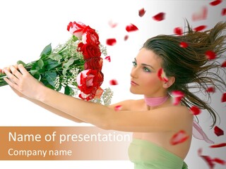 Indoor White Cosmetics PowerPoint Template