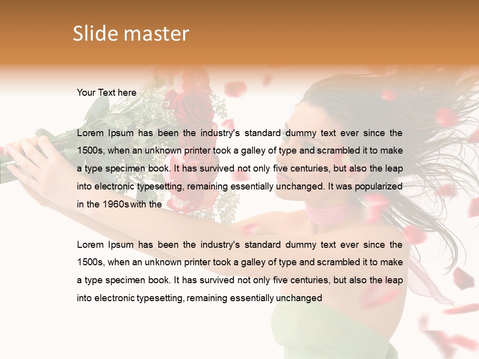 Indoor White Cosmetics PowerPoint Template