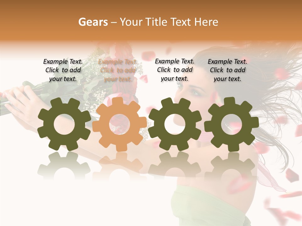 Indoor White Cosmetics PowerPoint Template