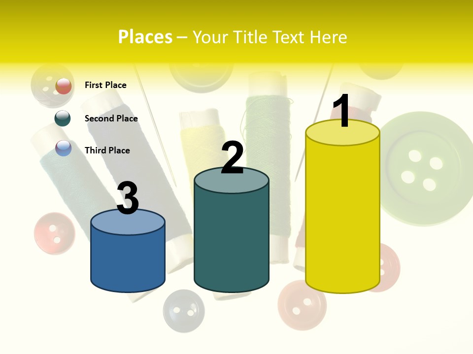 Pile White Colorful PowerPoint Template