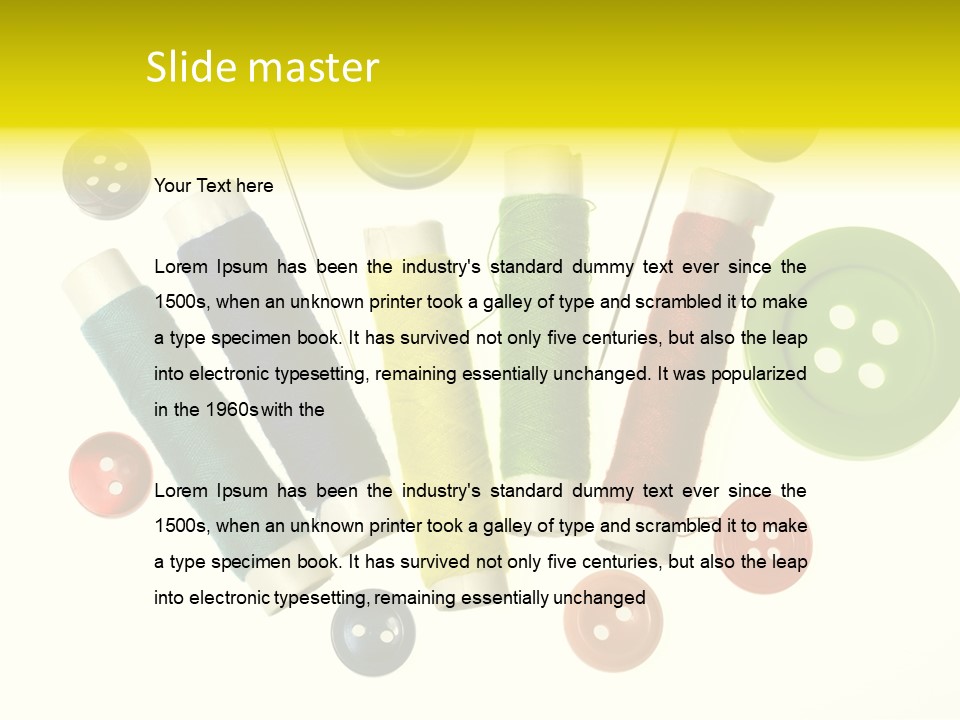 Pile White Colorful PowerPoint Template