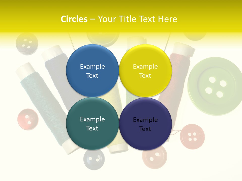 Pile White Colorful PowerPoint Template