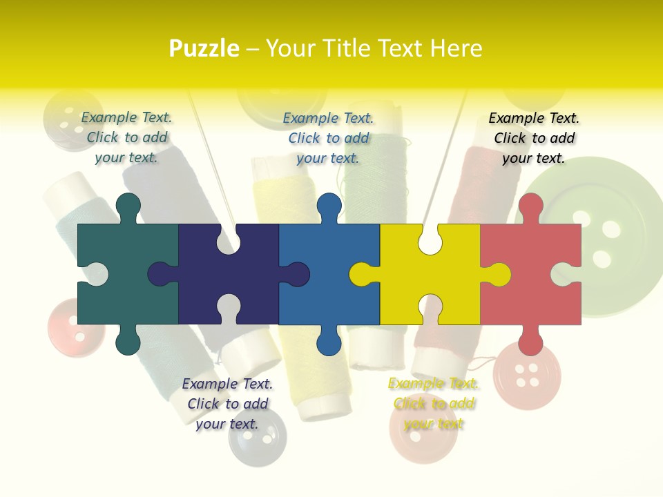 Pile White Colorful PowerPoint Template