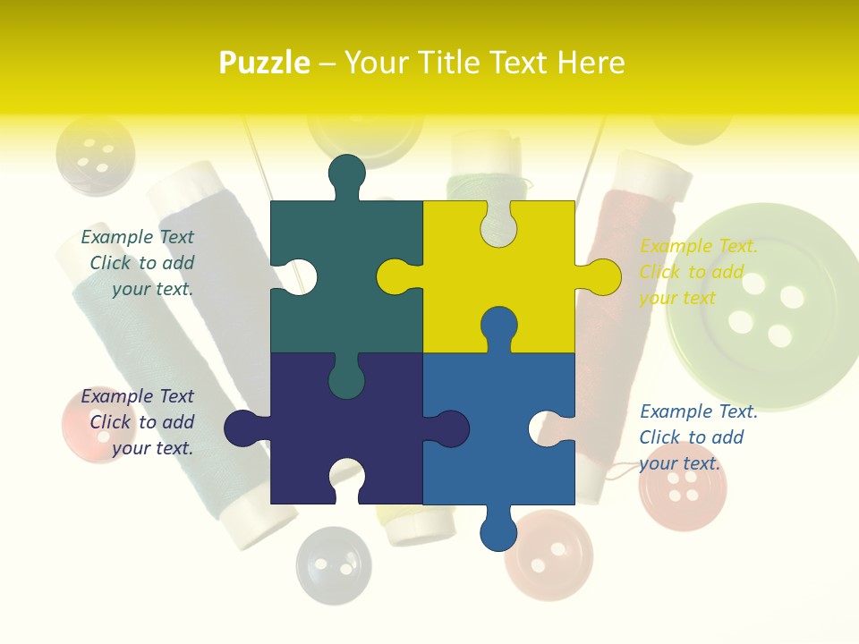 Pile White Colorful PowerPoint Template