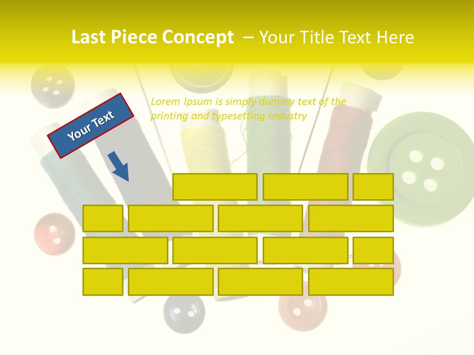 Pile White Colorful PowerPoint Template