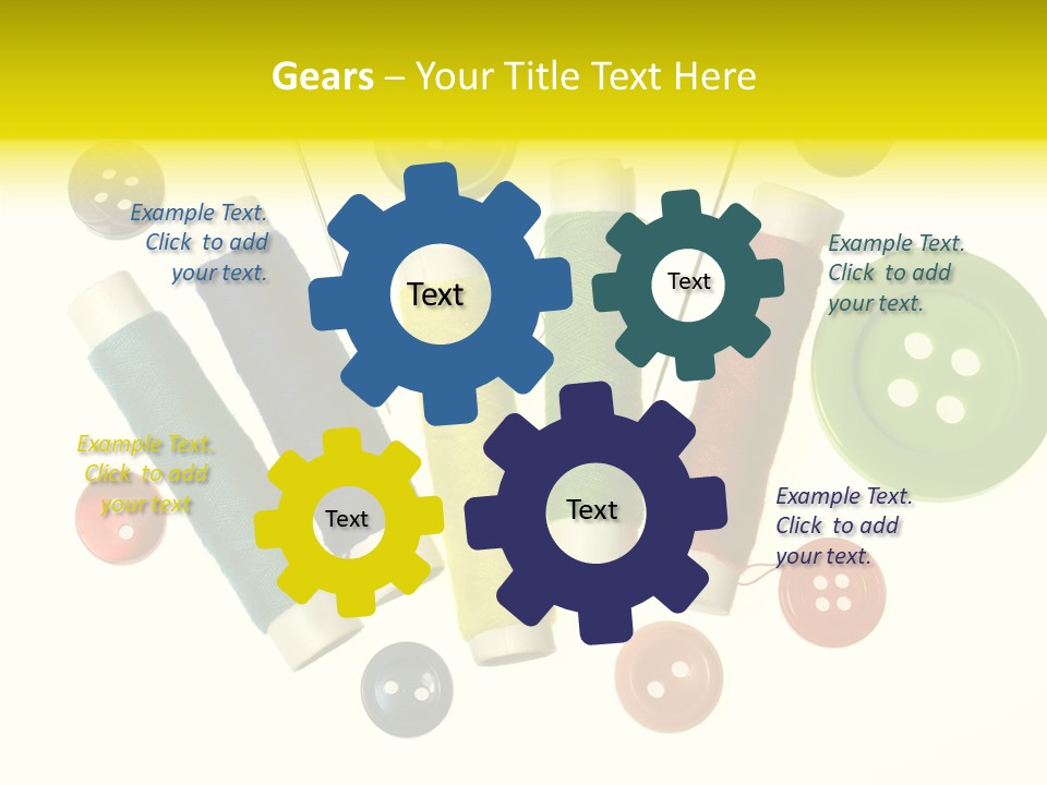 Pile White Colorful PowerPoint Template