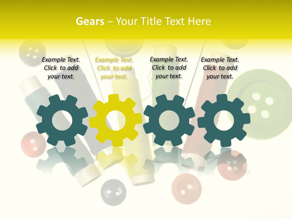 Pile White Colorful PowerPoint Template