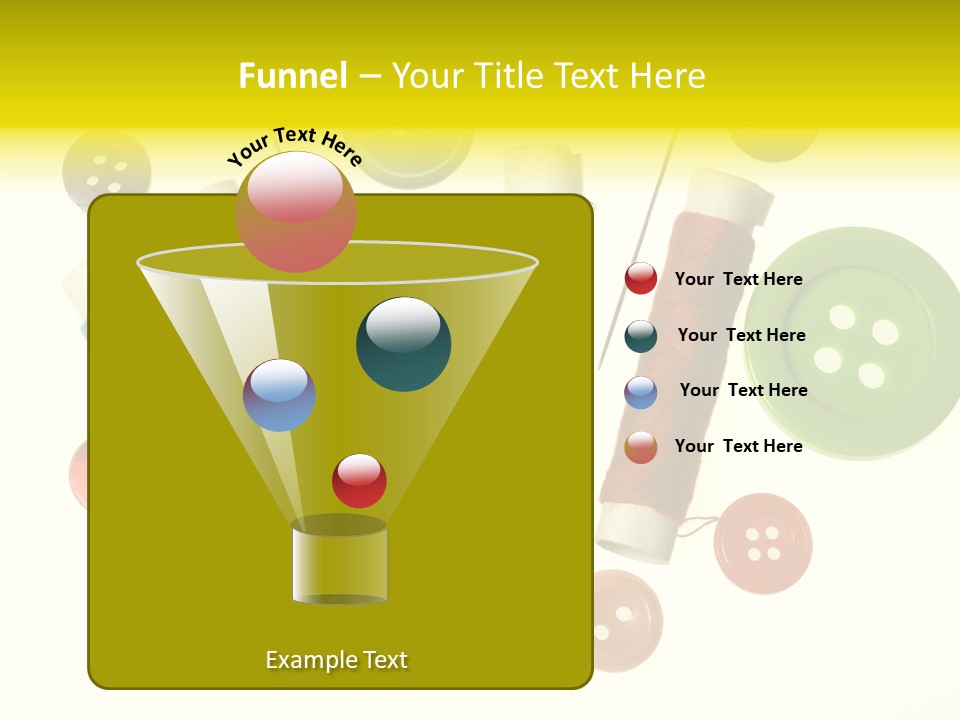 Pile White Colorful PowerPoint Template