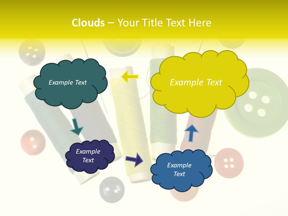 Pile White Colorful PowerPoint Template