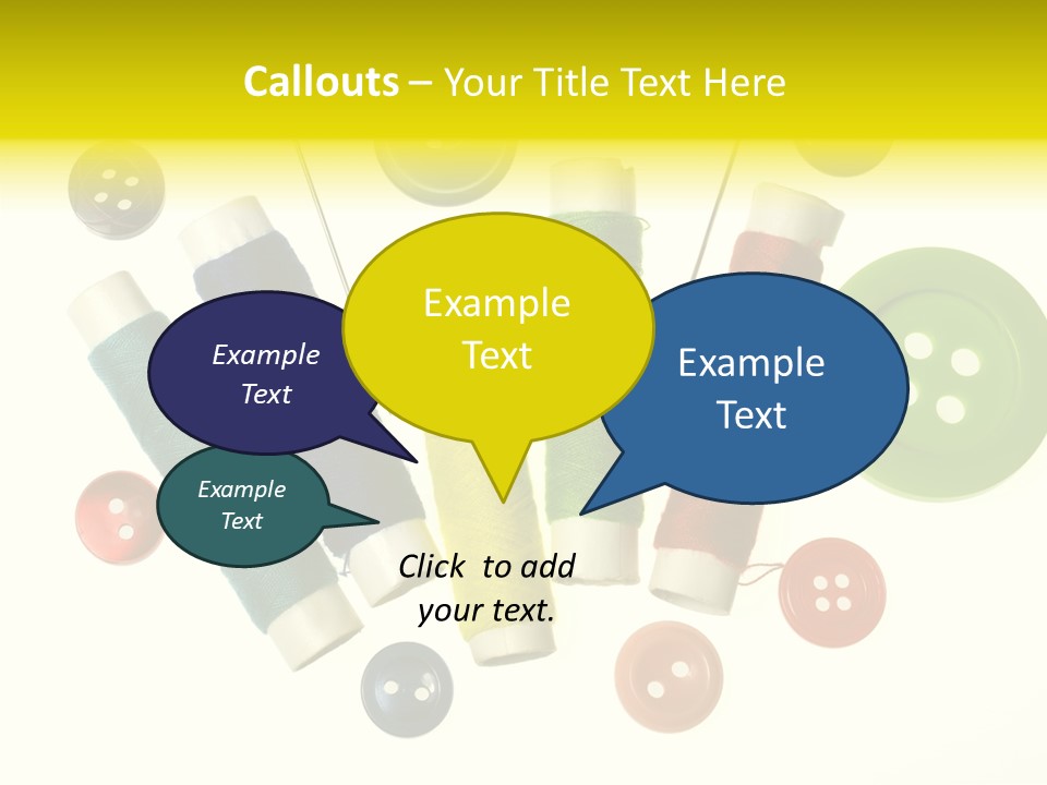 Pile White Colorful PowerPoint Template