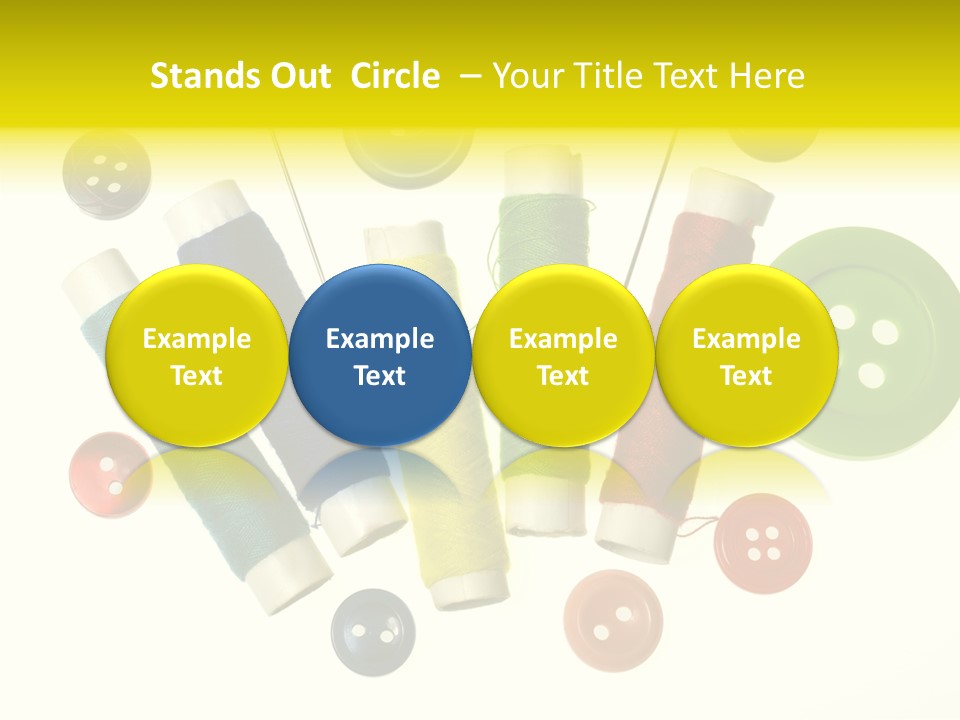 Pile White Colorful PowerPoint Template