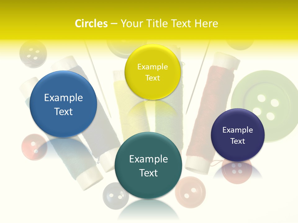 Pile White Colorful PowerPoint Template