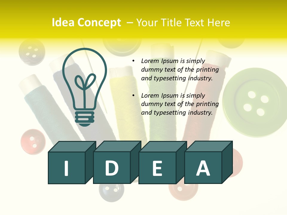 Pile White Colorful PowerPoint Template