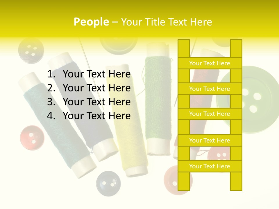 Pile White Colorful PowerPoint Template