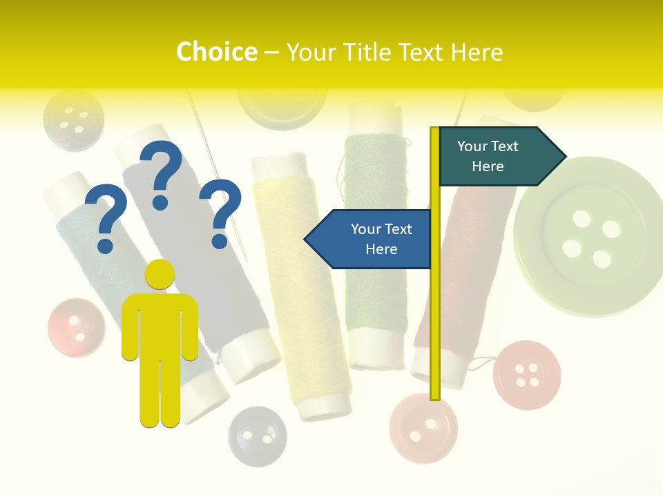 Pile White Colorful PowerPoint Template