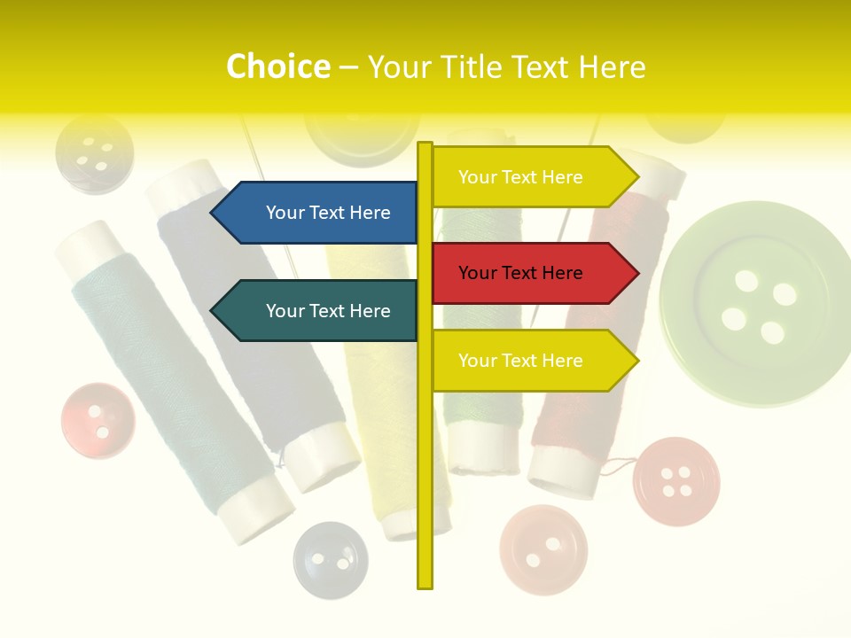 Pile White Colorful PowerPoint Template