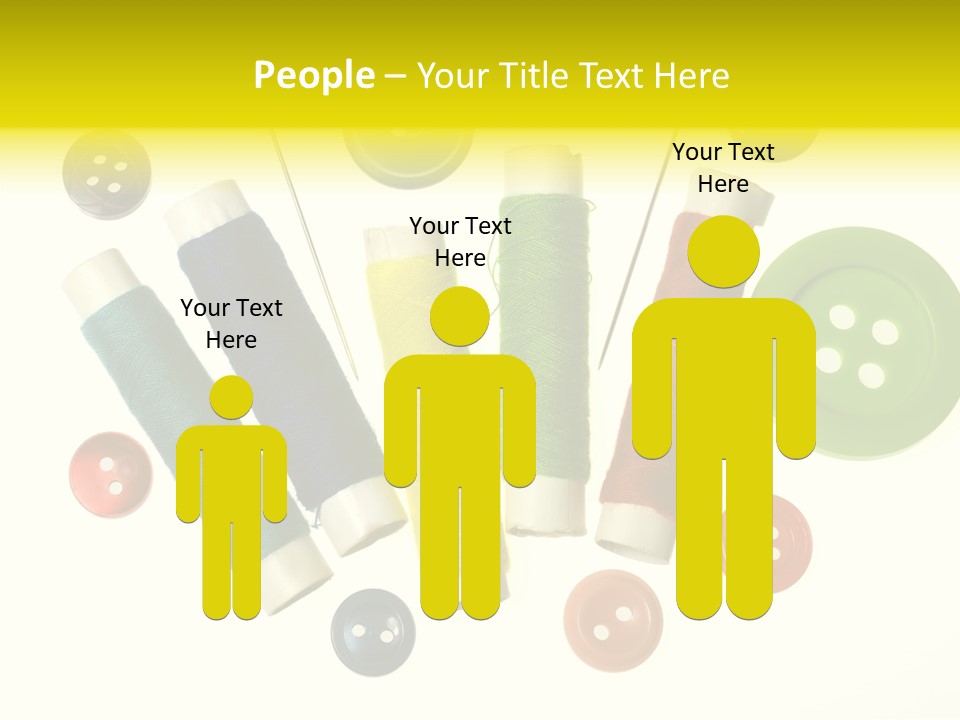 Pile White Colorful PowerPoint Template