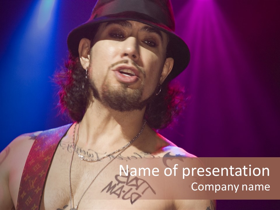 Paramount Musician Entertainment PowerPoint Template