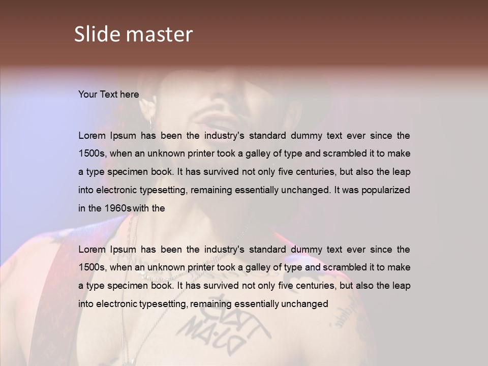 Paramount Musician Entertainment PowerPoint Template