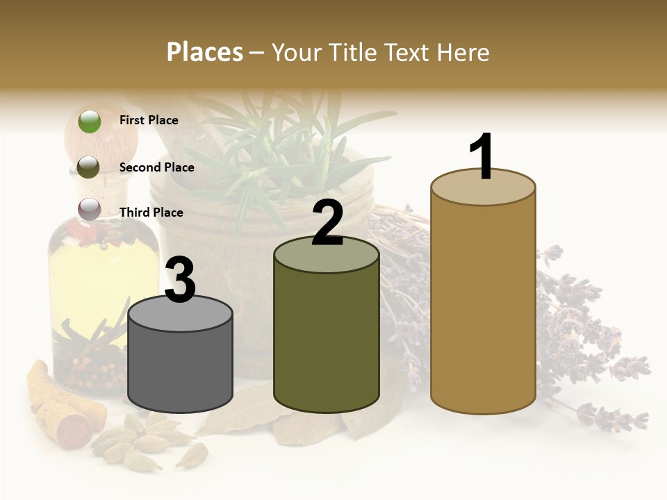 Still Food Leaves PowerPoint Template