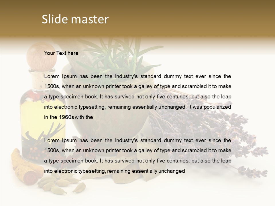 Still Food Leaves PowerPoint Template