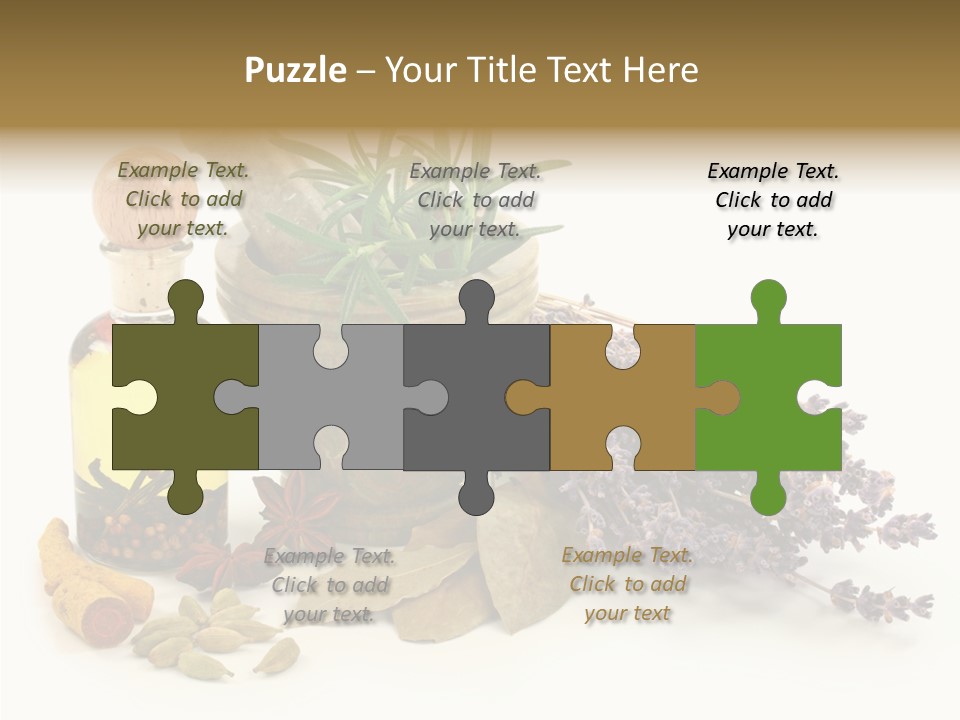 Still Food Leaves PowerPoint Template