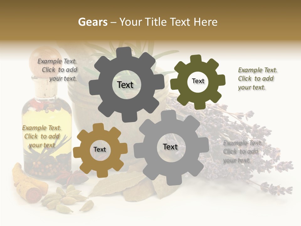 Still Food Leaves PowerPoint Template