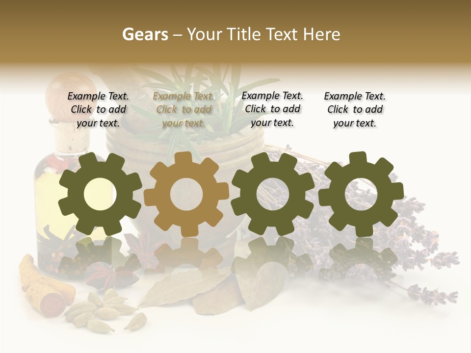 Still Food Leaves PowerPoint Template