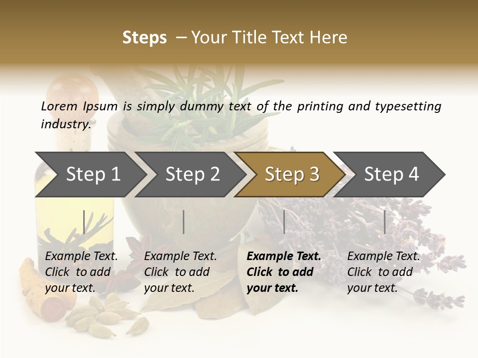 Still Food Leaves PowerPoint Template