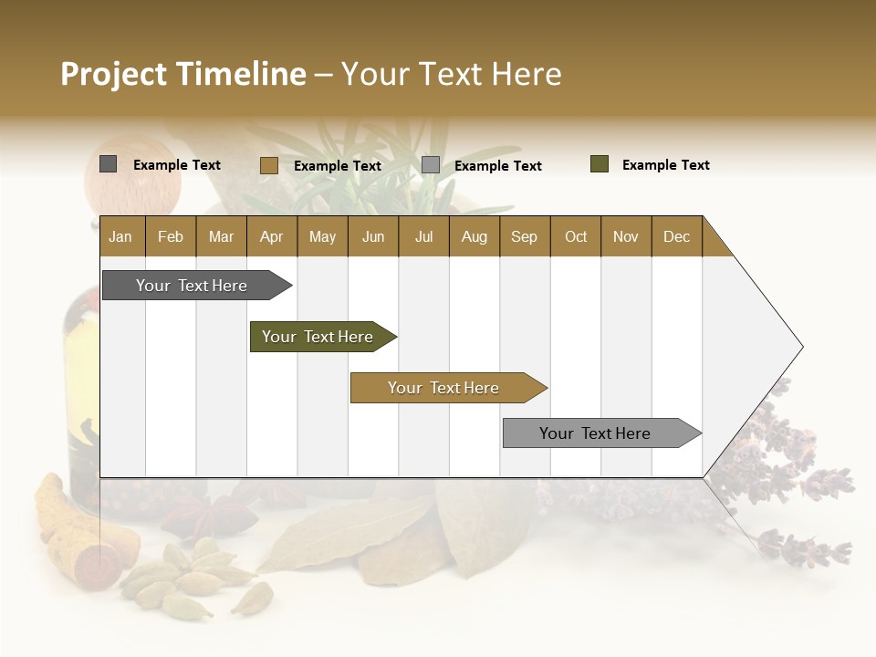 Still Food Leaves PowerPoint Template