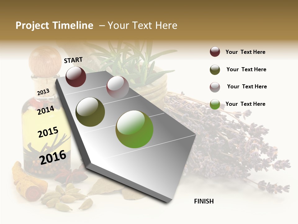 Still Food Leaves PowerPoint Template