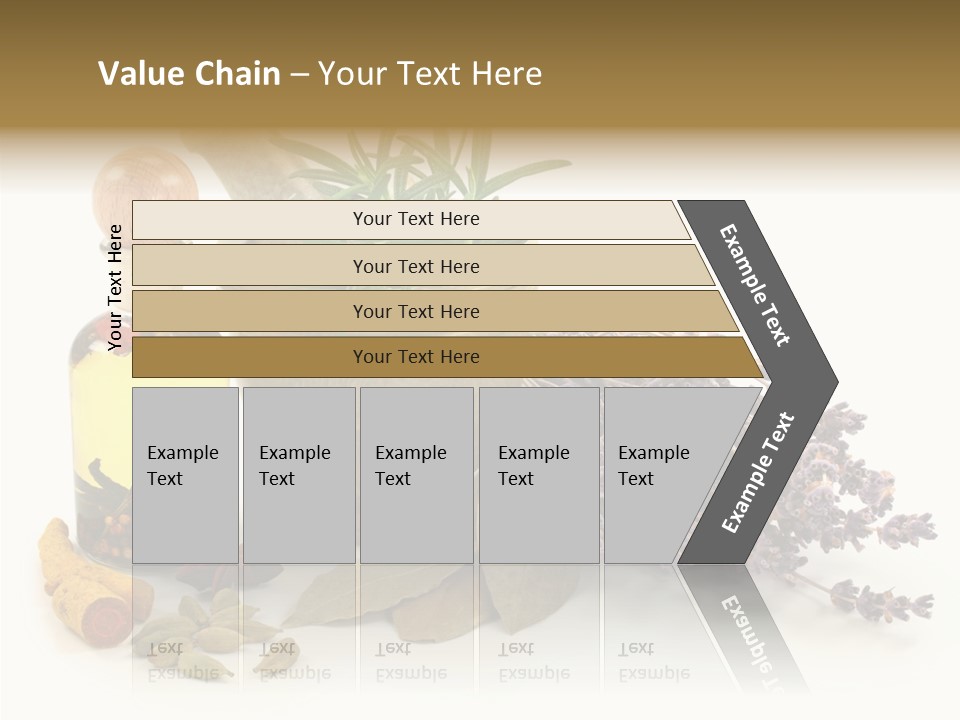 Still Food Leaves PowerPoint Template
