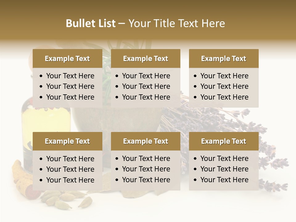 Still Food Leaves PowerPoint Template