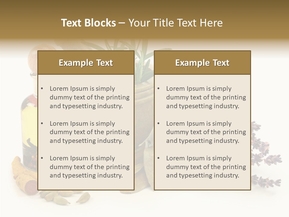 Still Food Leaves PowerPoint Template