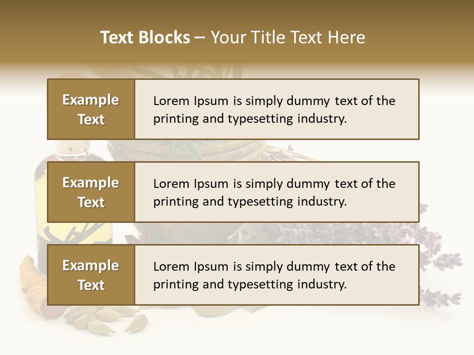 Still Food Leaves PowerPoint Template