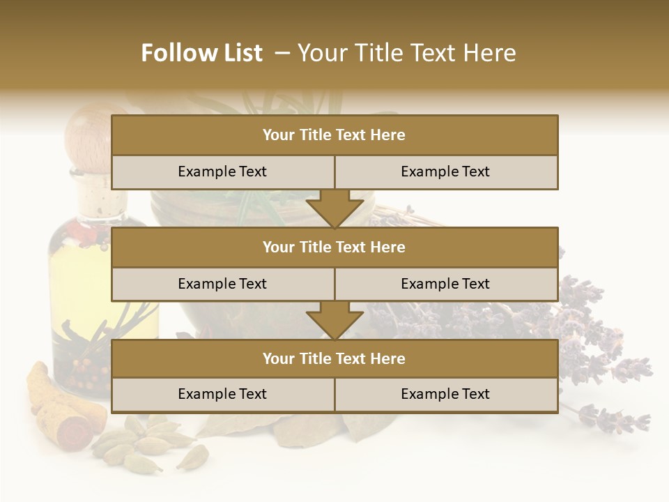 Still Food Leaves PowerPoint Template