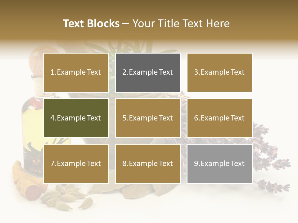 Still Food Leaves PowerPoint Template